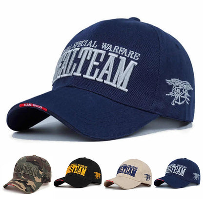 Unisex Sealteam Letter Embroidery Baseball Caps Spring Autumn Outdoor Adjustable Casual Hats