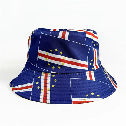 Countries National Flag Bucket Hat Men Women Football Fan Party Cup Reversible Sun Soccer Fans
