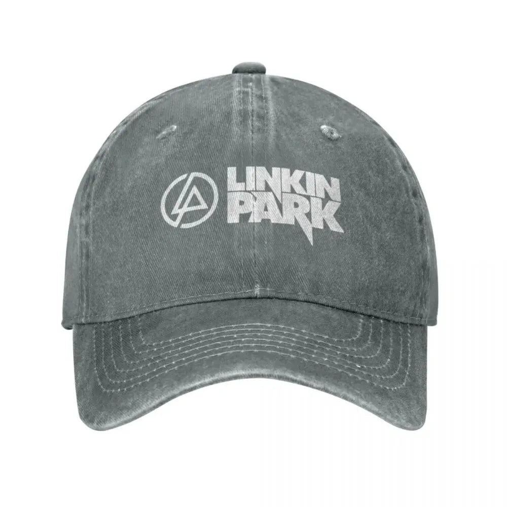 Linkins Meteora Minutes Midnight Men Women Baseball Caps Parks Hunting Distressed Washed Hat Vintage