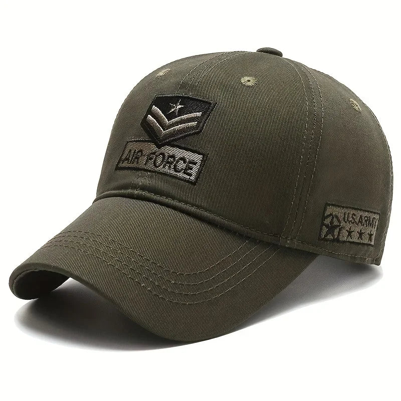 Unisex Air Force Arrow Embroidery Baseball Caps Spring Autumn Outdoor Adjustable Casual Hats Hip Hop
