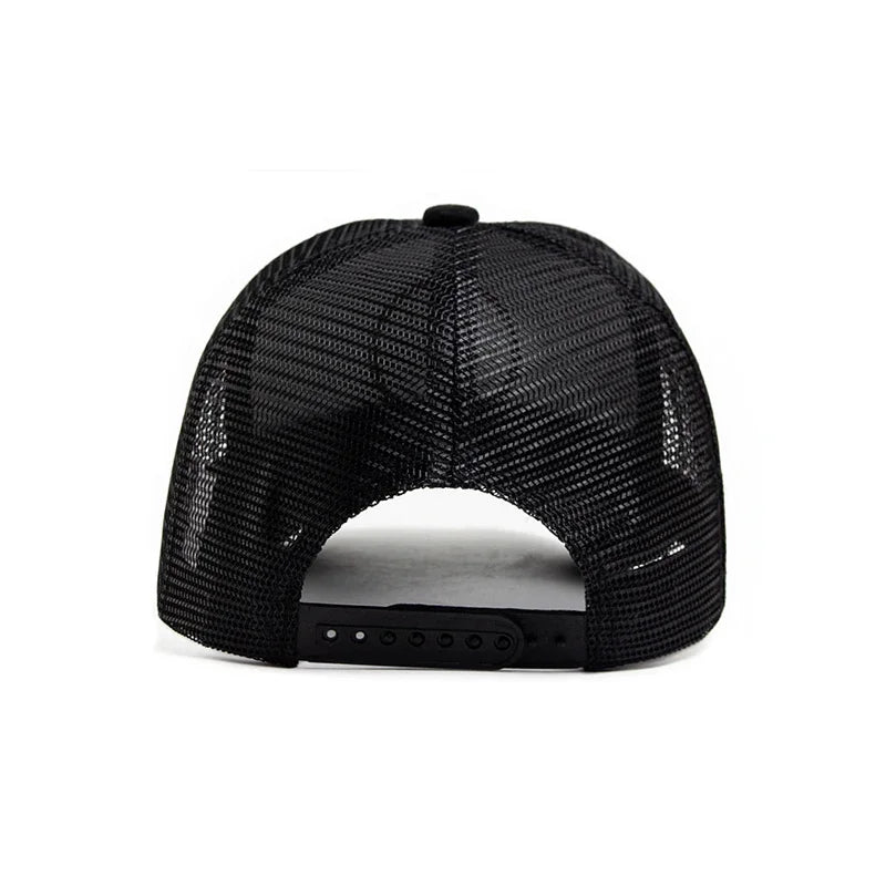 Summer Mesh Baseball Cap Women Men Snapback Hat Casual Breathable Letter Icon Unisex Hip Hop Trucker