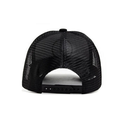 Summer Mesh Baseball Cap Women Men Snapback Hat Casual Breathable Letter Icon Unisex Hip Hop Trucker