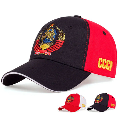 Unisex Cccp National Emblem Baseball Cap Men Women Cotton Snapback Hat Outdoor Visor Sun Hats