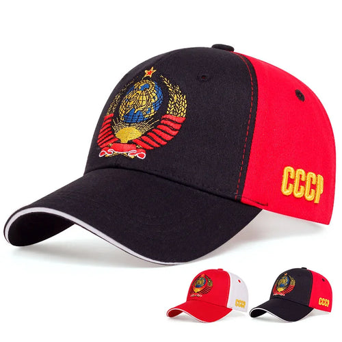 Unisex Cccp National Emblem Baseball Cap Men Women Cotton Snapback Hat Outdoor Visor Sun Hats