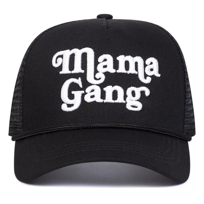 Unisex Mamagang Letter Embroidery Baseball Net Caps Spring Summer Outdoor Adjustable Casual Hats Hip