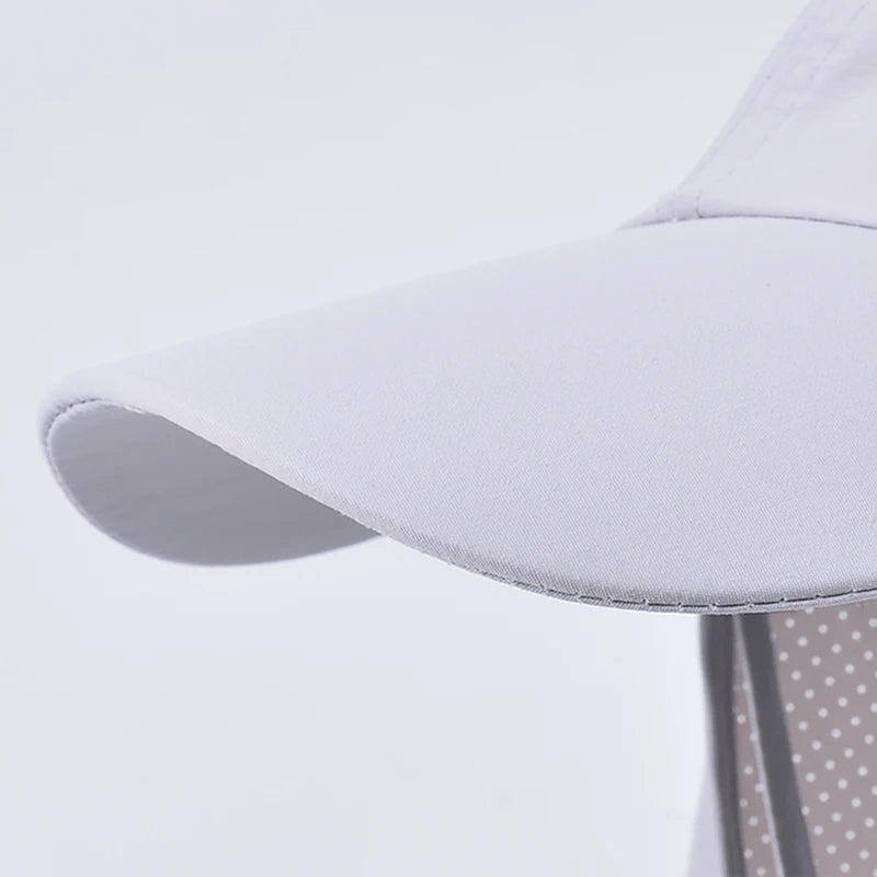 Xinbaoguan 100% Polyester 9237 Summer Sun Protection Hat for Men and Women Quick Drying Fisherman Hat with Shawl Baseball Cap