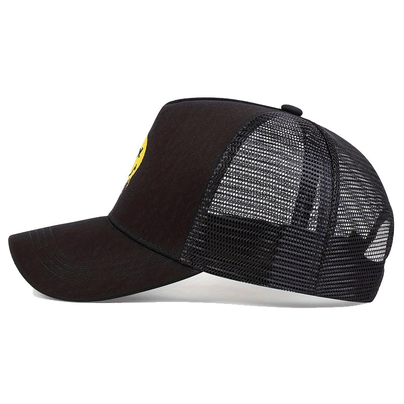 Unisex Xx Smiling Face Print Baseball Net Caps Spring Summer Outdoor Adjustable Casual Hats