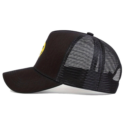 Unisex Xx Smiling Face Print Baseball Net Caps Spring Summer Outdoor Adjustable Casual Hats