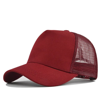 Sunhat Outdoors Trucker Hat Cotton Mesh Breathablebaseball Cap Women Men Summer Sunshade Meshcap