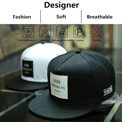 Unisex Brooklyn Print Label Embroidery Hip-Hop Hats Outdoor Adjustable Casual Baseball Caps