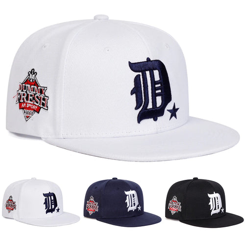 Unisex D Letter Side Dummy Fresh Embroidery Hip-Hop Hats Spring Autumn Outdoor Adjustable Casual