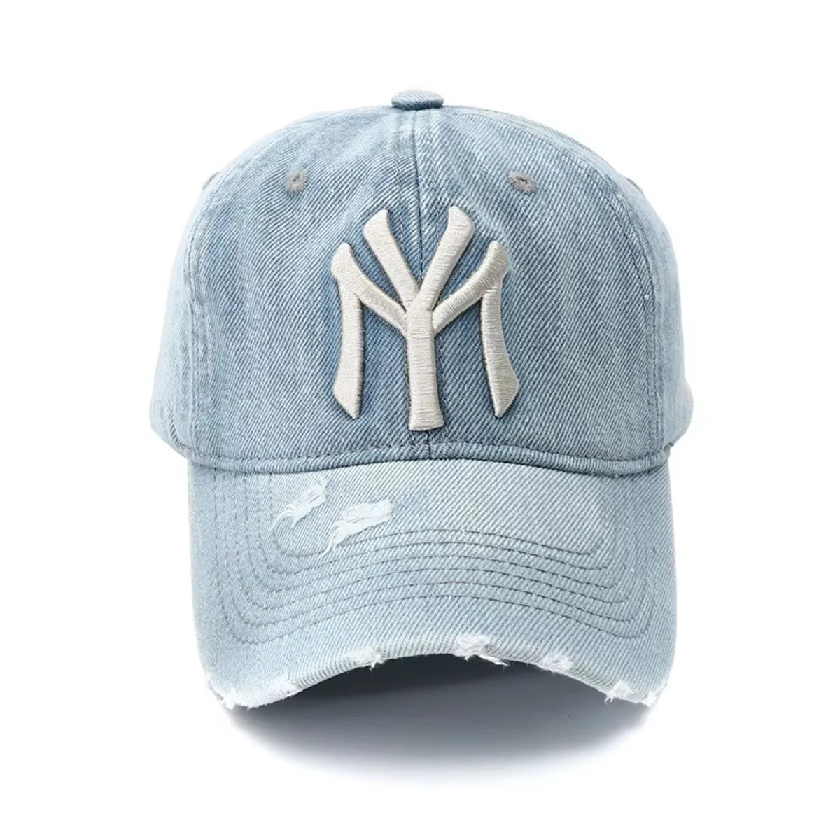 Unisex Letter Embroidery Washed Cowboy Baseball Caps Spring Autumn Outdoor Adjustable Casual Hats