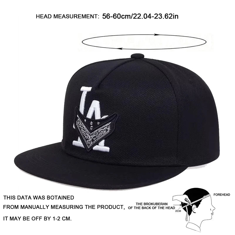 Unisex Los Angeles Embroidery Baseball Hats Spring Autumn Outdoor Adjustable Casual Hip-Hop Trucker