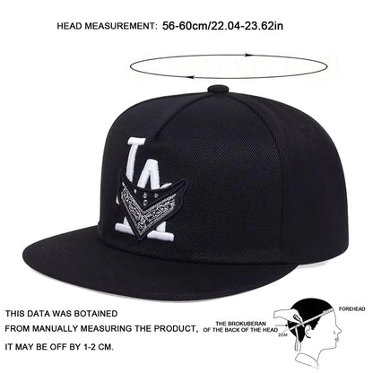 Unisex Los Angeles Embroidery Baseball Hats Spring Autumn Outdoor Adjustable Casual Hip-Hop Trucker