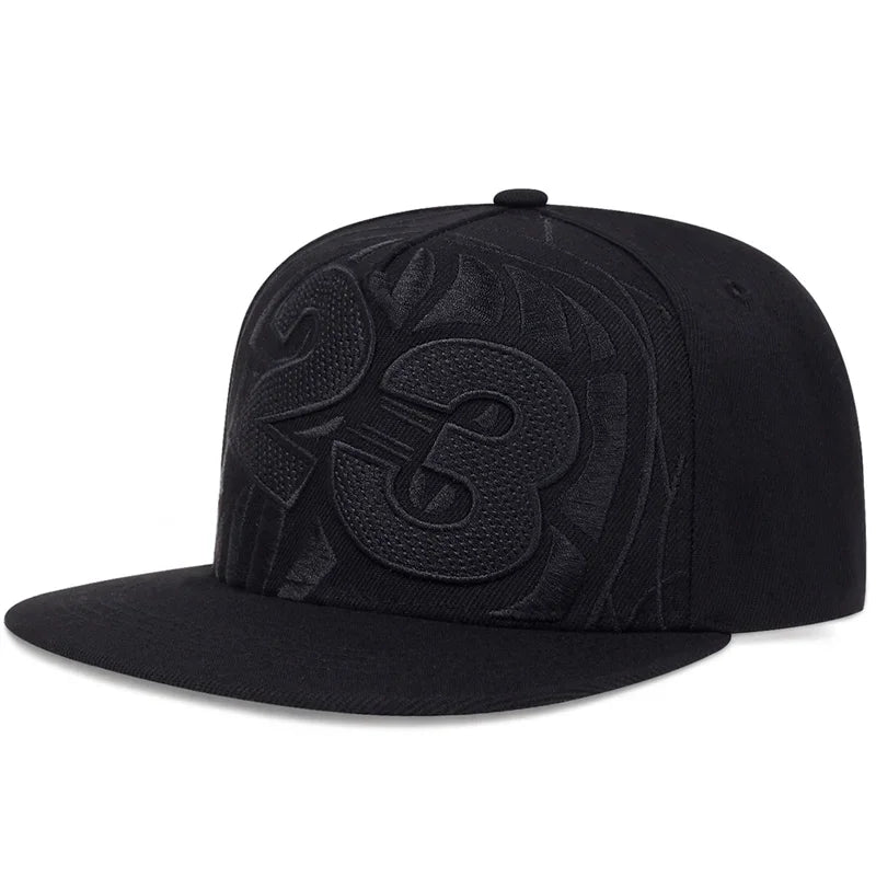 Unisex 23 Basketball Embroidery Hip-Hop Hats Spring Autumn Adjustable Casual Snapback Baseball Caps