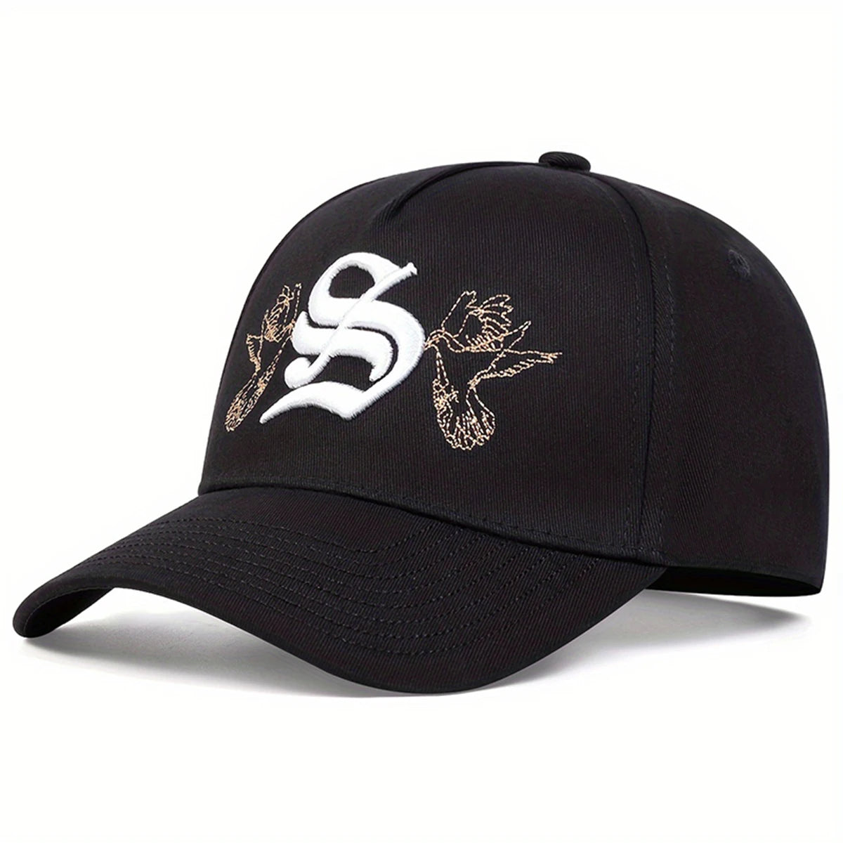 Unisex Personality S Letter Embroidery Snapback Baseball Caps Spring Autumn Outdoor Adjustable