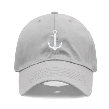 Anchor Embroidered Baseball Cap Women Men Adjustable Soft Washed Cotton Dad Hat Unisex Classic Golf