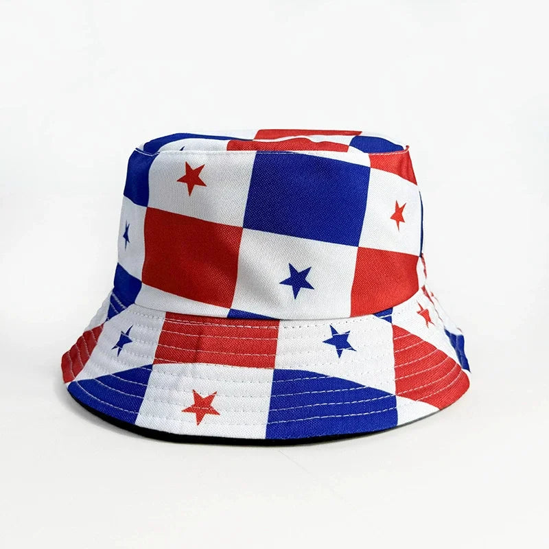 Countries National Flag Bucket Hat Men Women Football Fan Party Cup Reversible Sun Soccer Fans