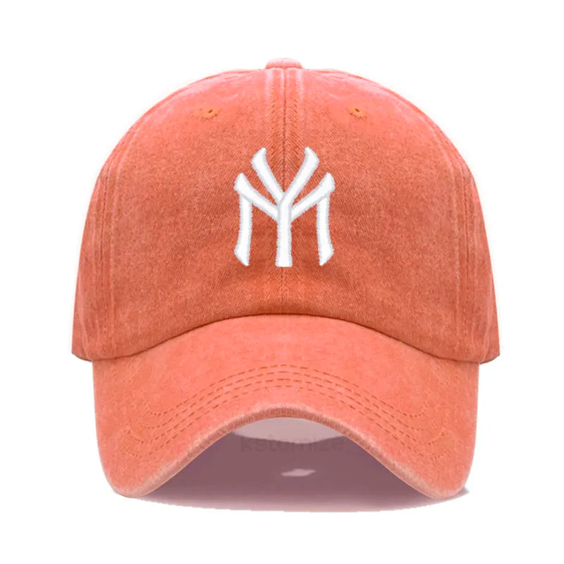 Letter My Embroidery Baseball Cap Women Men Adjustable Soft Washed Cotton Sports Dad Hat Spring