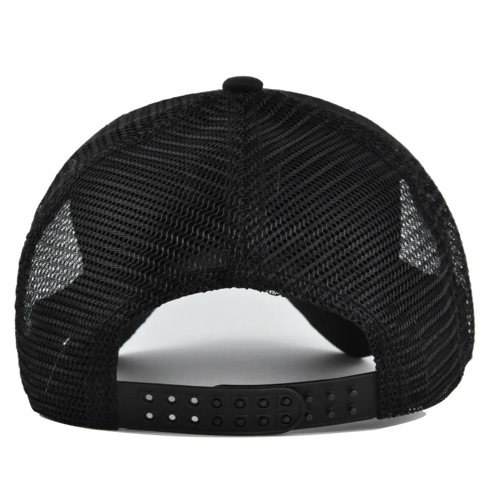 Summer Mesh Baseball Cap Men Adjustable Breathable Cotton Streetwear Outdoor Sports Sun Visor Hat