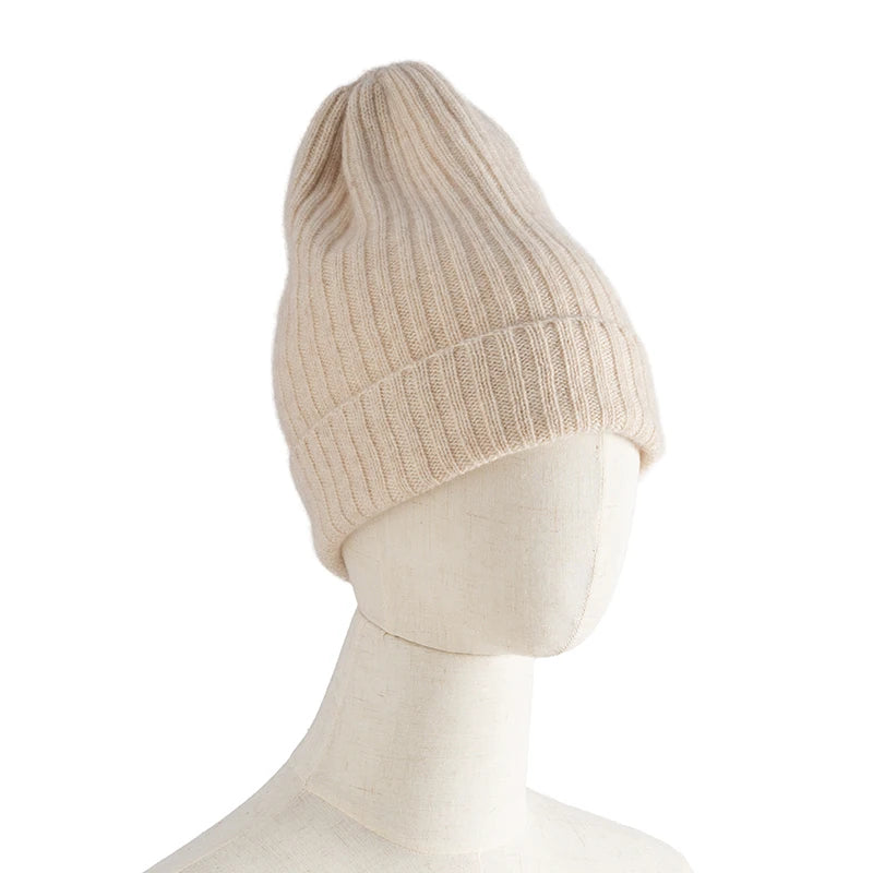 ZYCZCXX Regardless Of Gender 100%Pure Cashmere Hat High Quality Thick Men's Outdoor Sports Cowl Winter New Women's Warm Skullcap