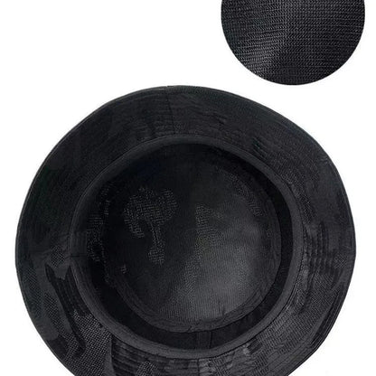 Breathable Camouflage Fisherman Hat Shade Bucket Hats Men Women Outdoor Travel Leisure Cap Cotton