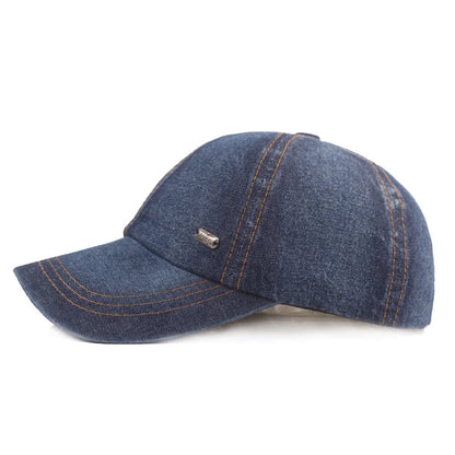 Vintage Washed Cotton Baseball Cap Men Women Denim Dad Hat Adjustable Trucker Style Low Profile Sun