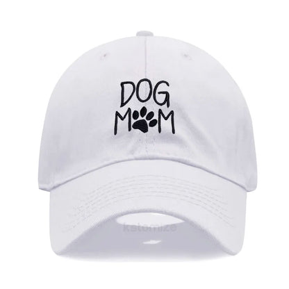 Dog Mom Embroidered Baseball Cap Women Men Adjustable Soft Cotton Dad Hat Unisex Classic Golf Caps