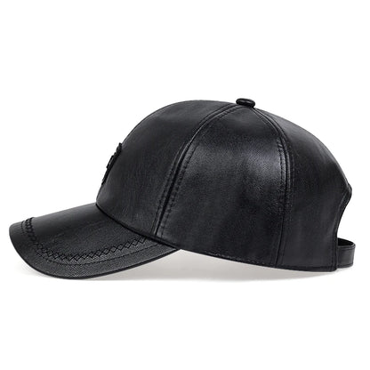 Autumn Winter Warm Leather Baseball Cap Hip Hop Snapback Hat Men Women Sports Casual Caps Dad Hats
