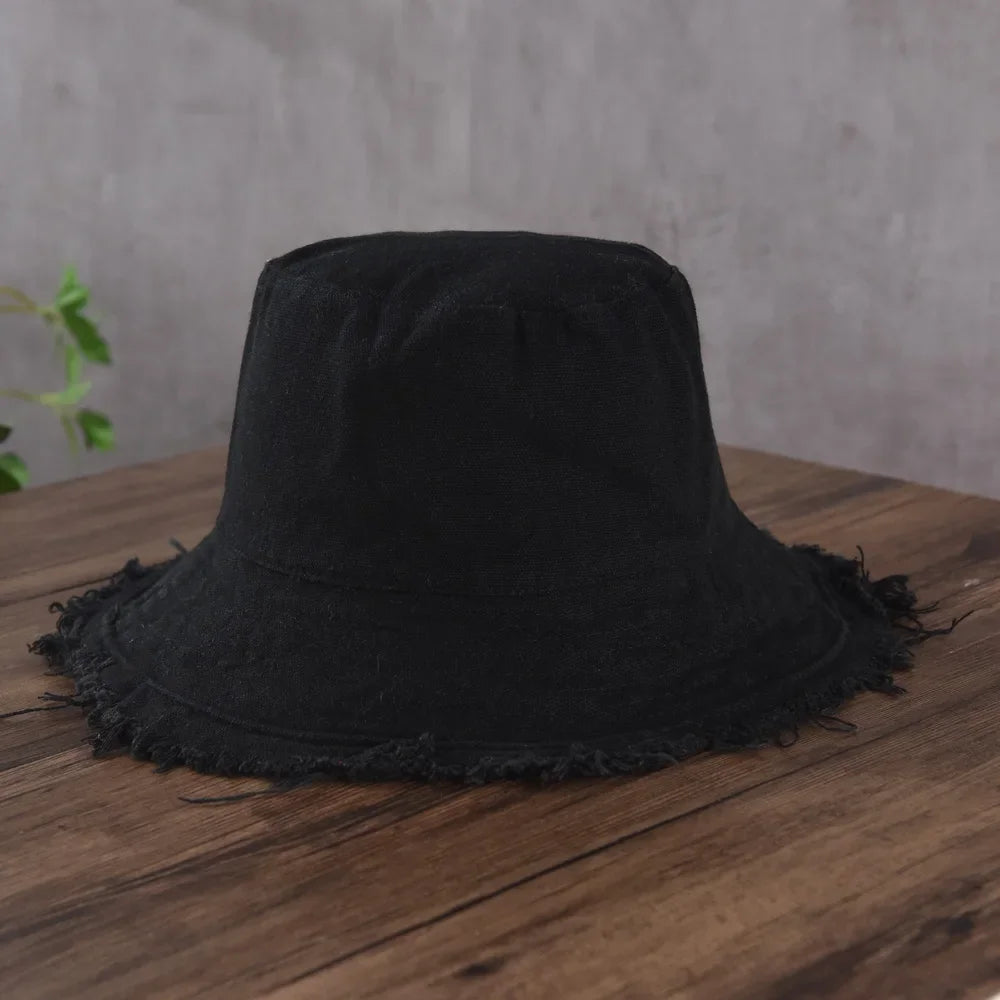 Fashion Foldable Burrs Bucket Hatsfor Women Men Beach Sun Visor UV Protection UPF 50+ Sun Hat Summer Large Wide Brim Panama Bob