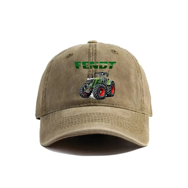 Fendt Agricultural Farming Tractors Distressed Baseball Cap Cool Men Retro Outdoor Summer Adjustable