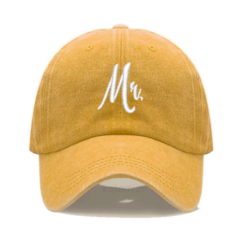 Matching Mr Mrs Baseball Cap Men S Women Cotton Embroidery Sport Golf Caps Bridal Gift Newlywed