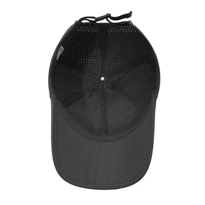 Quick-Drying Men Mesh Baseball Caps Spring Summer Male Breathable Snapback Hats Black Sport Dad