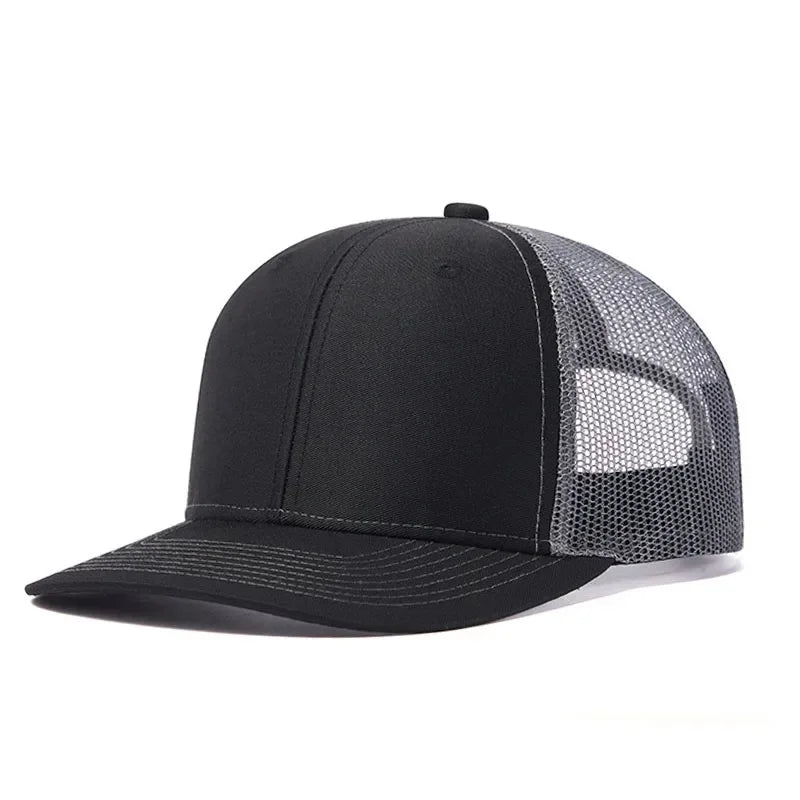 Summer Mesh Baseball Cap Men Women Slight Curved Snapback Trucker Hat Unisex Casual Outdoor