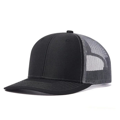 Summer Mesh Baseball Cap Men Women Slight Curved Snapback Trucker Hat Unisex Casual Outdoor