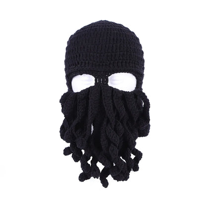 Handmade Tentacle Octopus Cotton Hat Crazy Party Squid Balaclava Winter Warm Skull Bean Men Best