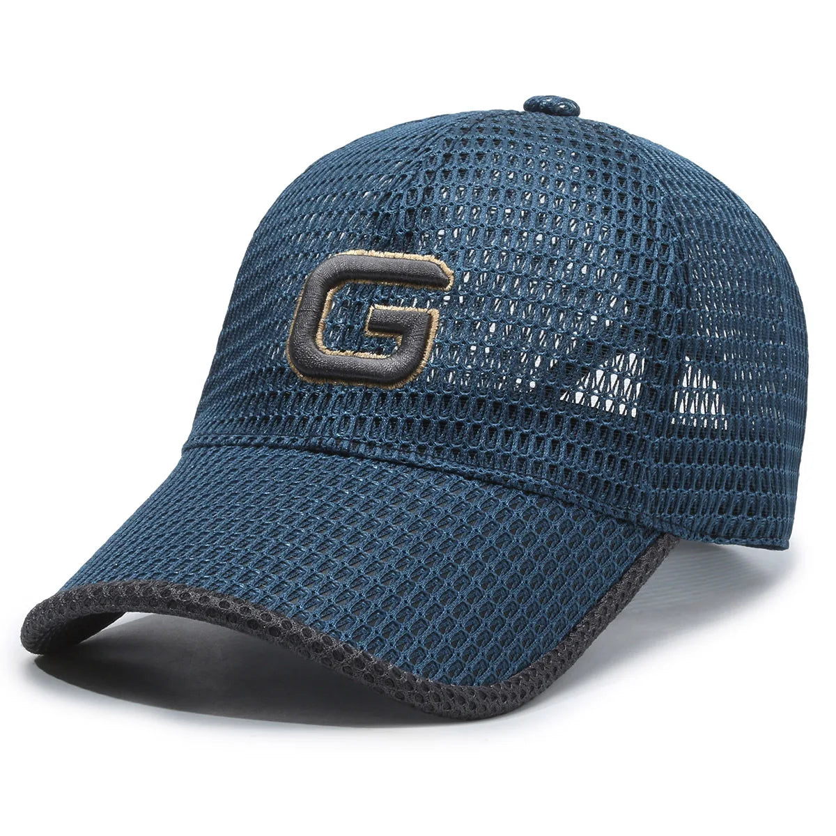Embroidered Letters G Mesh Baseball Cap Breathable Sunshade Outdoor Casual Visor Hats Women Men