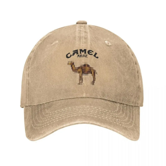 Camel Accessories Men Women Trucker Hat Animal Distressed Washed Caps Vintage Outdoor Running Golf