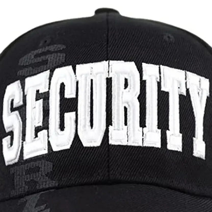 Unisex Security Letter Embroidery Baseball Caps Spring Autumn Outdoor Adjustable Casual Hats