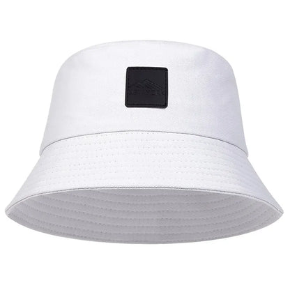 Unisex York Leather Label Personality Bucket Hats Fishermen Caps Outdoor Casual Cap Sunscreen Hat