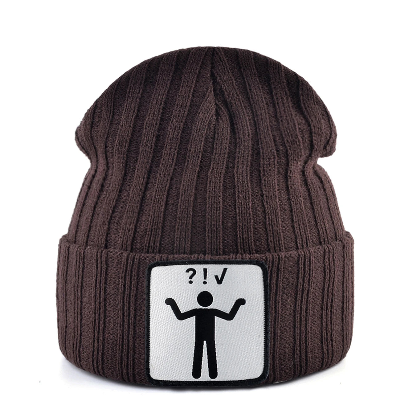 Knitted Skullies Beanie With Animals Patch Men Women Outdoor Casual Sport Hats Autumn Winter Solid Color Hip Hop Beanies