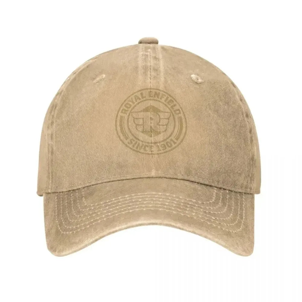 Royal Enfields Since 1901 Unisex Baseball Cap Motorcycle Distressed Washed Caps Hat Vintage Outdoor