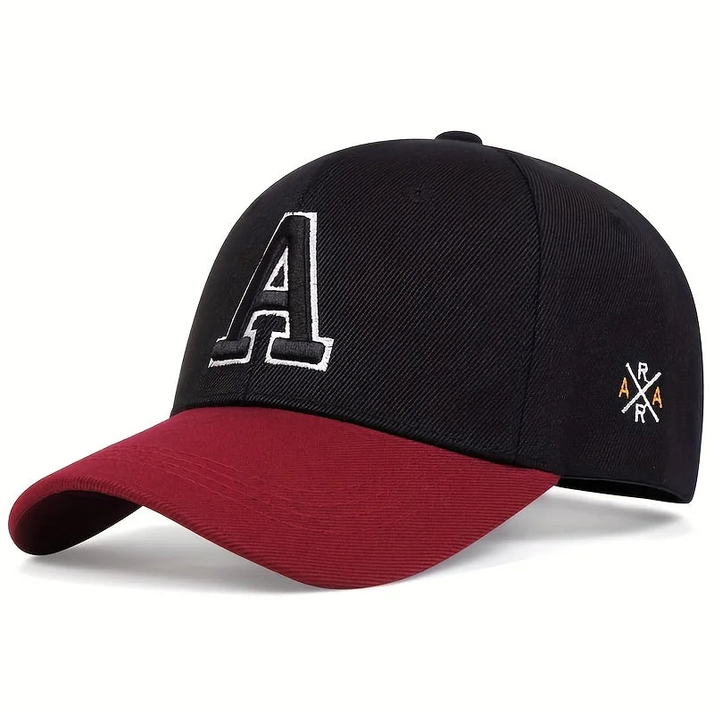 Unisex Letter Side Ar Embroidery Baseball Caps Spring Autumn Outdoor Adjustable Casual Hats