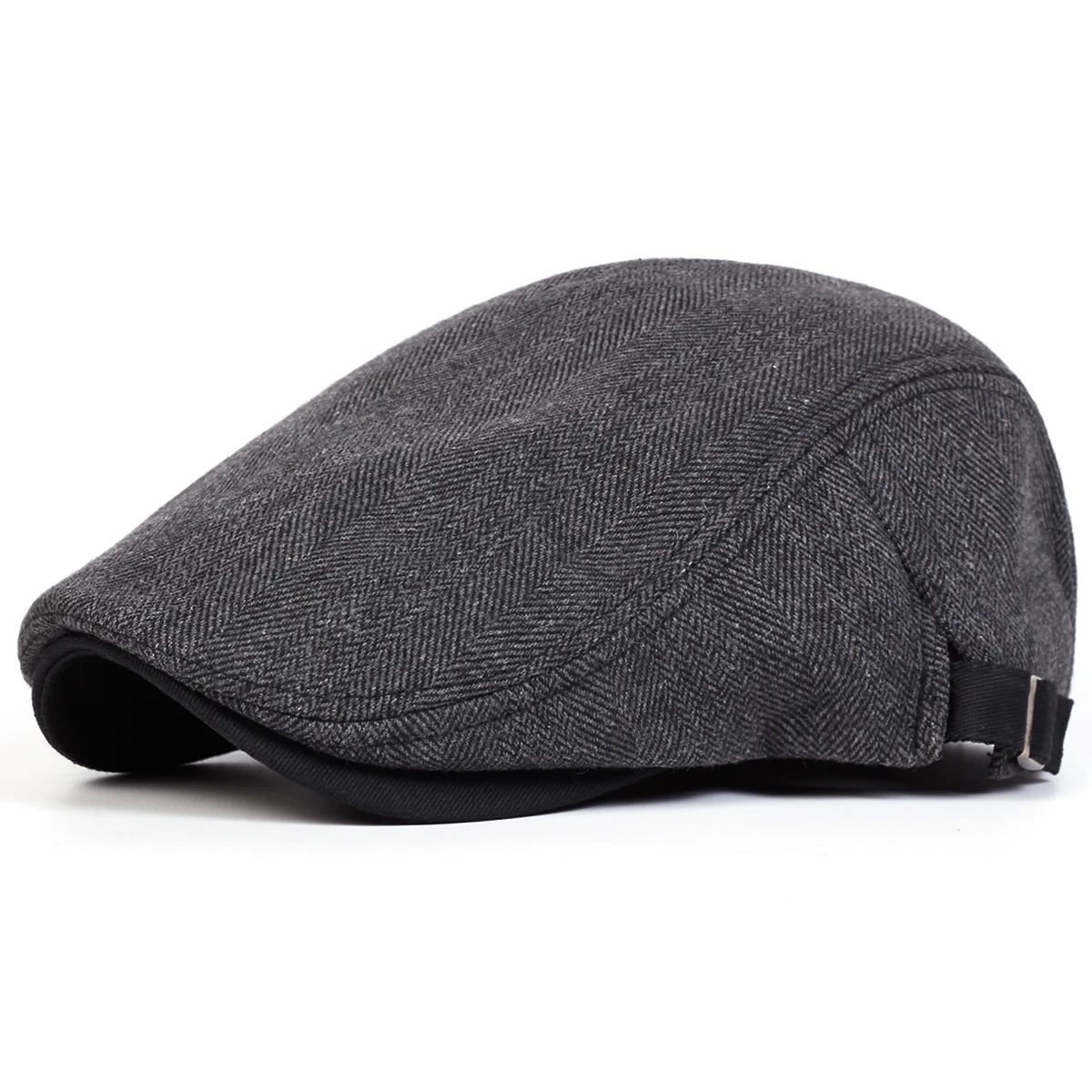 Men Retro Herringbone Grid Newsboy Caps British Painters Hats Spring Autumn Adjustable Flat Cap Hip