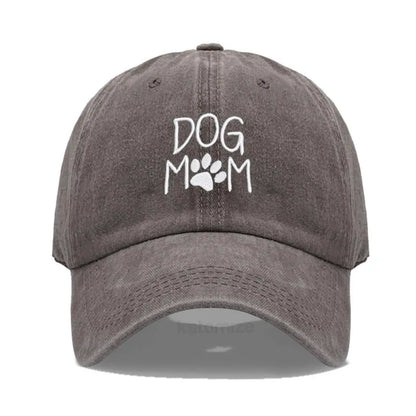 Dog Mom Embroidered Baseball Cap Women Men Adjustable Soft Cotton Dad Hat Unisex Classic Golf Caps