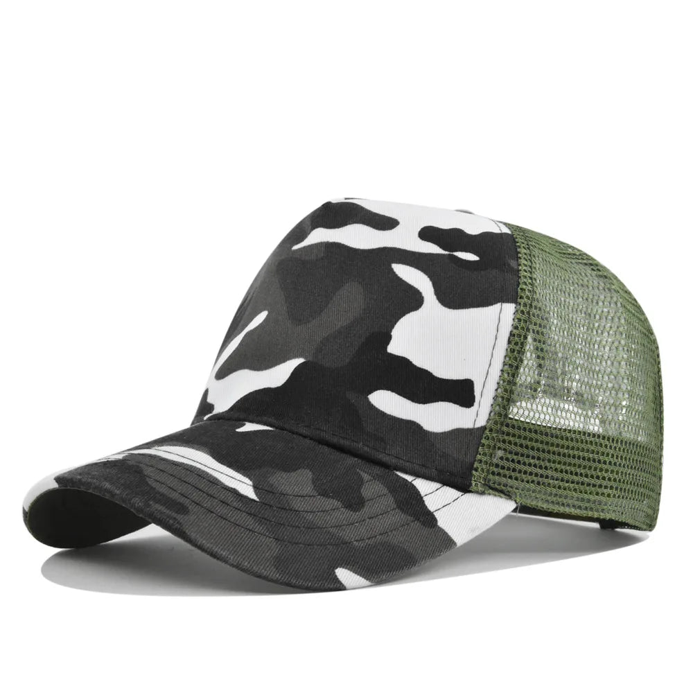 Sunhat Outdoors Trucker Hat Cotton Mesh Breathablebaseball Cap Women Men Summer Sunshade Meshcap