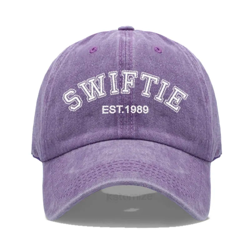 Swiftie 1989 Embroidery Baseball Cap Men Women Unisex Washed Cotton Dad Hat Sun Gift Fans Outdoor