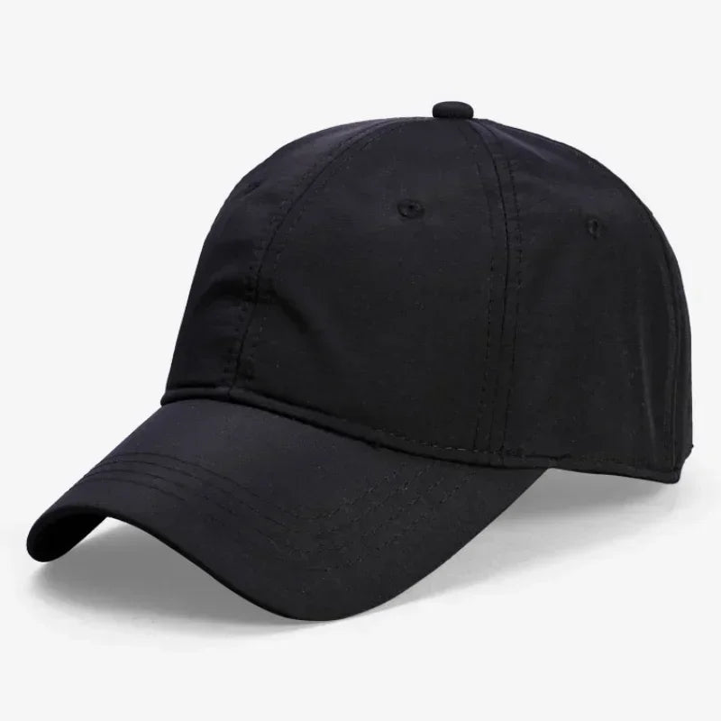 New Big Quick Dry Baseball Caps Men Breathable Dad Hat Plus Size Adjustable Soft Crown Running Caps Unisex Hats