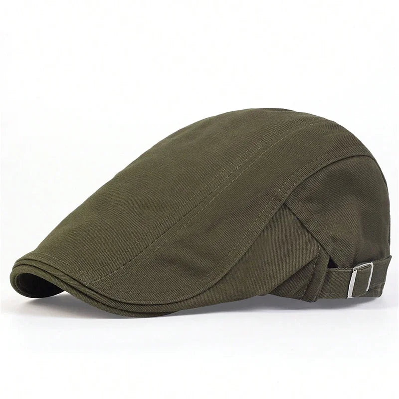 Men Light Board Solid Color Berets Newsboy Caps Hip Hop British Painters Hats Spring Summer