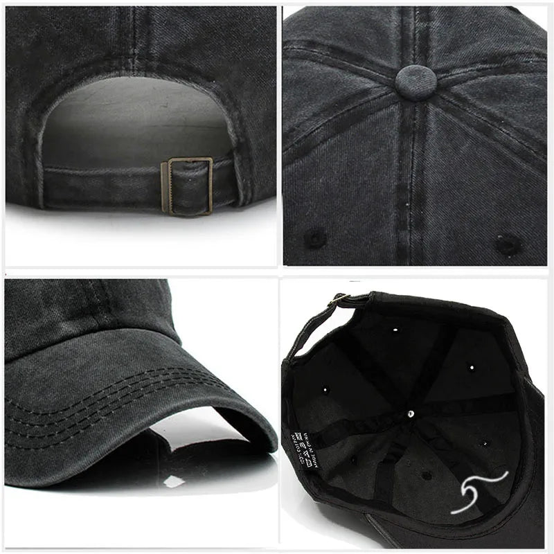 Men S Baseball Cap Women Washed Cotton Waves Embroidery Dad Hat Sport Golf Caps Man Sun Hats